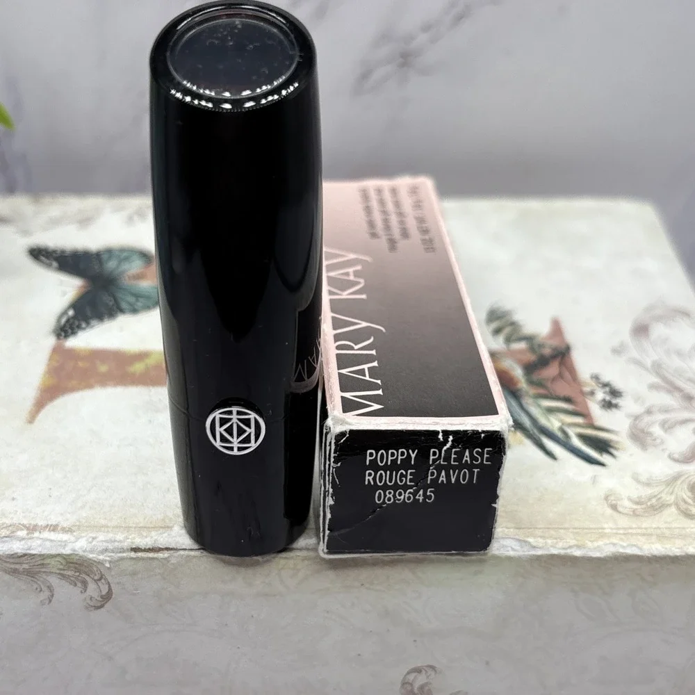 Mary Kay Gel Semi-Matte Lipstick Poppy Please 089645 New Discontinued